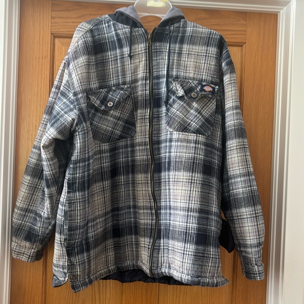 Never worn thick flannel zipper jacket from Dickies. Great for the job site!